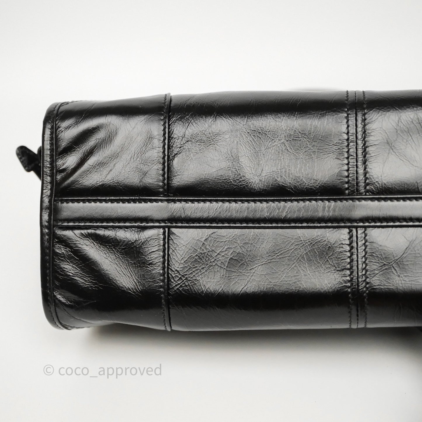 Prada Bonnie Medium Leather Handbag Black