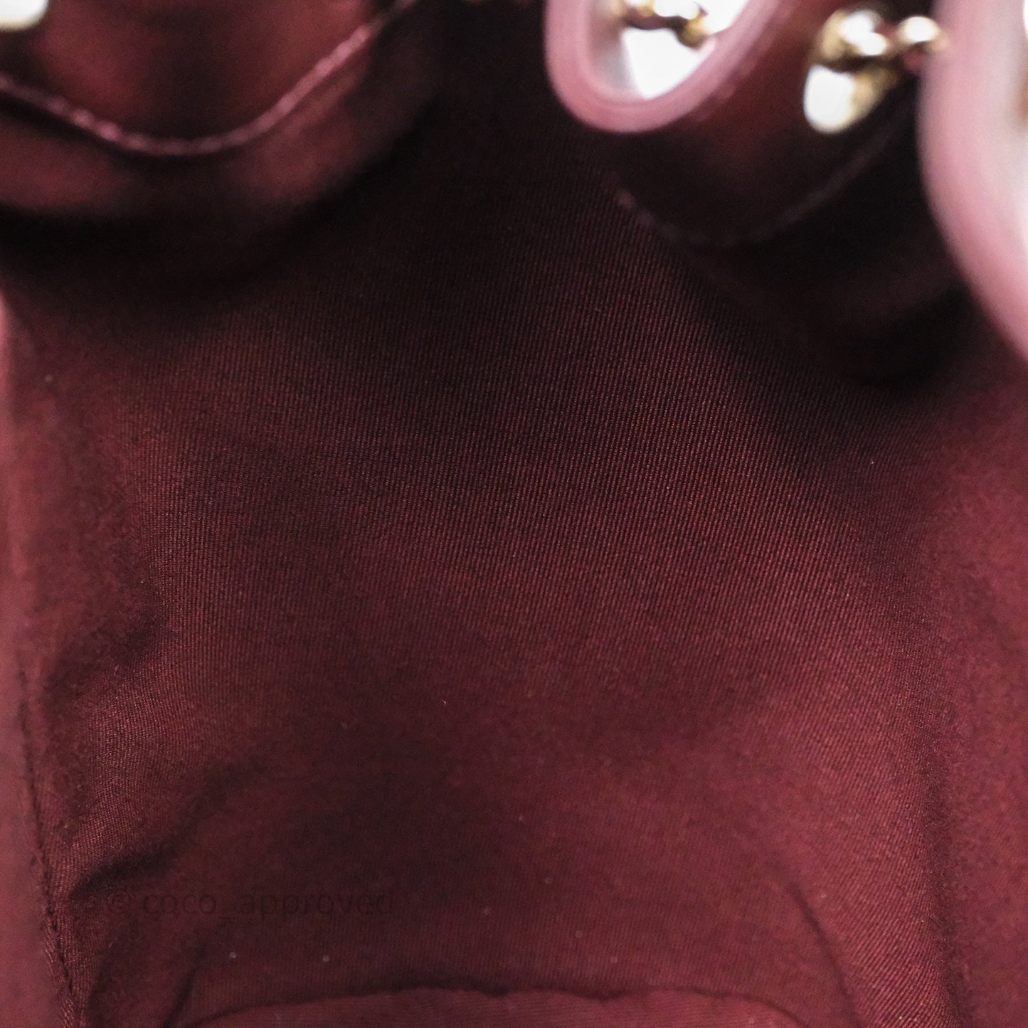 Chanel Quilted Large Duma Drawstring Backpack Bordeaux Calfskin Light Gold Hardware