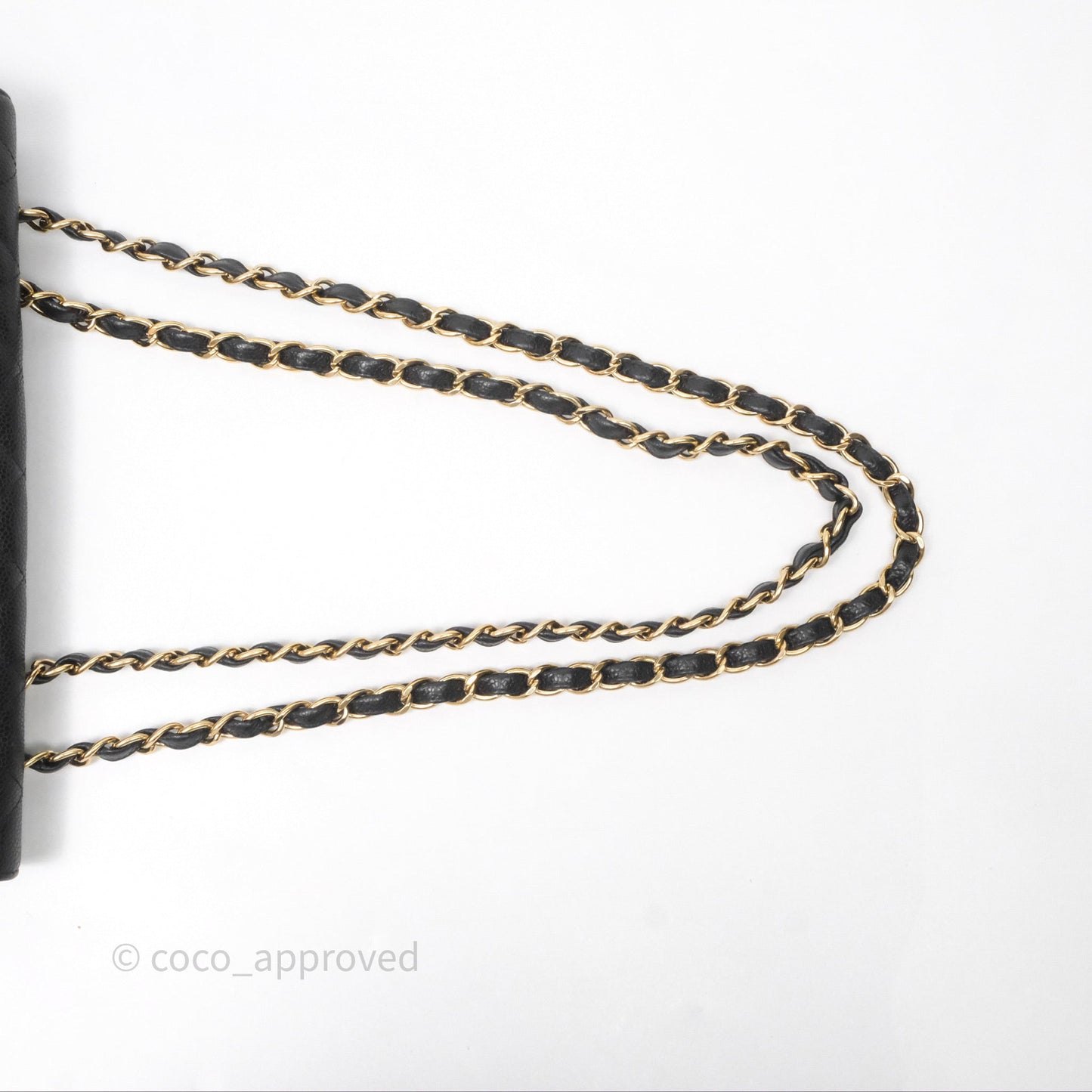 Chanel Jumbo Single Flap Black Caviar Gold Hardware⁣⁣