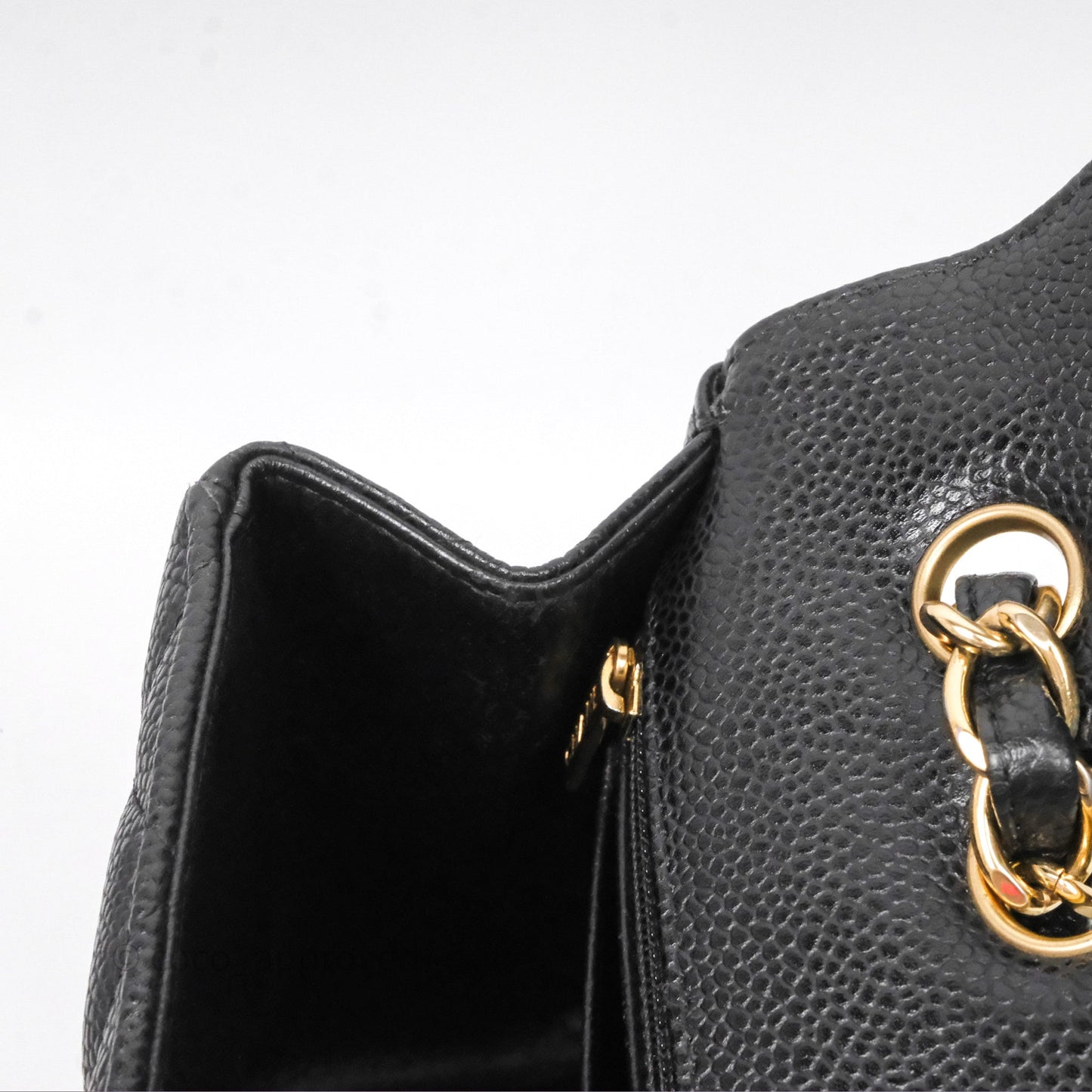 Chanel Jumbo Single Flap Black Caviar Gold Hardware⁣⁣