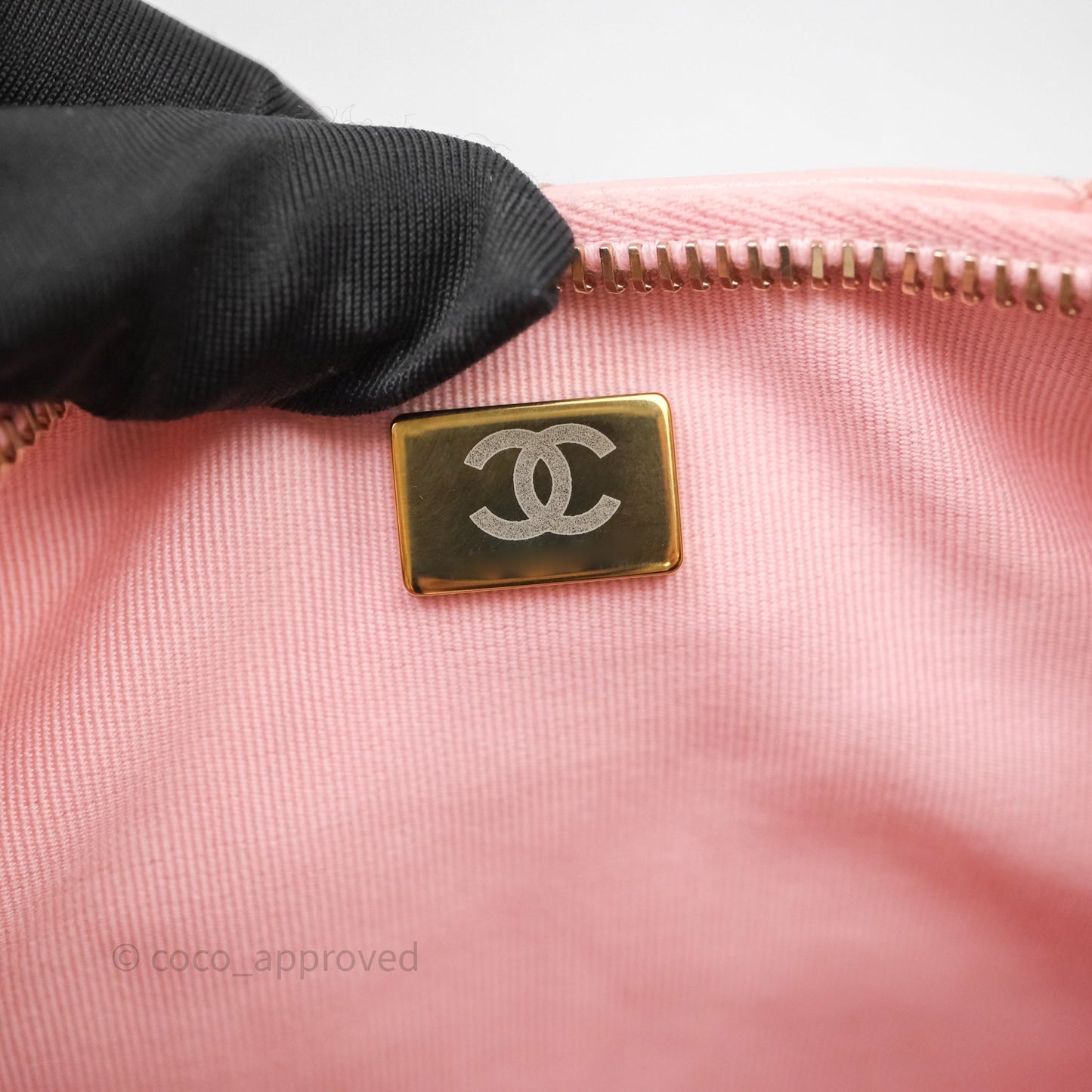 Chanel Small Quilted Trendy Double Pocket Hobo Pink Lambskin Aged Gold Hardware