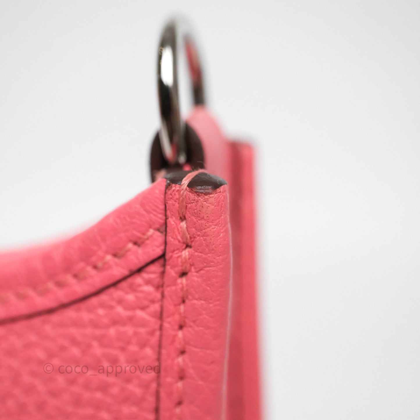 Hermès Mini Evelyne 16 Rose Azalée 8W Clemence Palladium Hardware