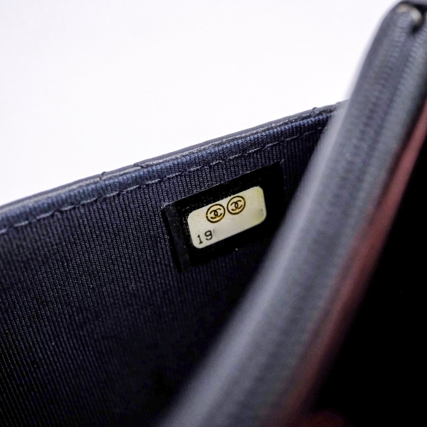 Chanel Quilted Classic Wallet on Chain WOC Black Lambskin Silver Hardware
