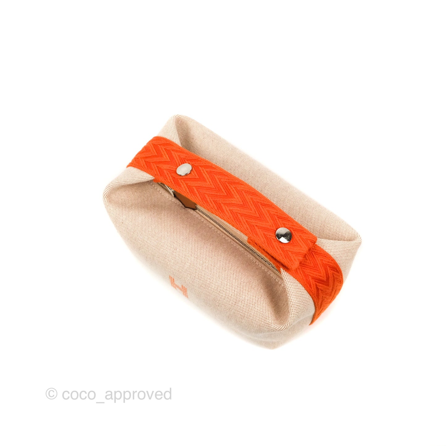 Hermès Small Bride-A-Brac Natural Orange Canvas