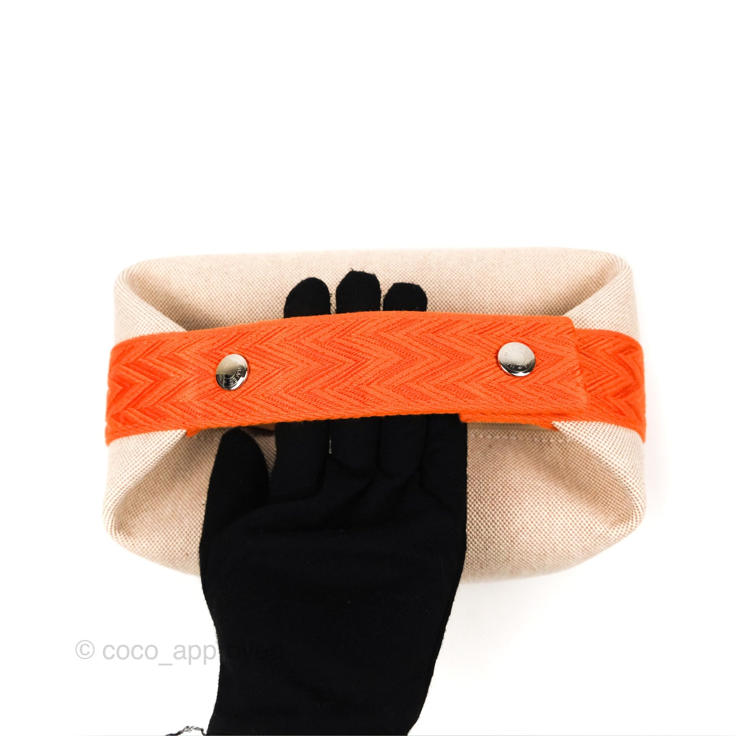 Hermès Small Bride-A-Brac Natural Orange Canvas