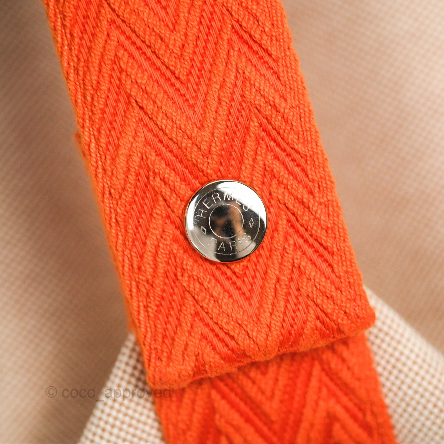 Hermès Small Bride-A-Brac Natural Orange Canvas