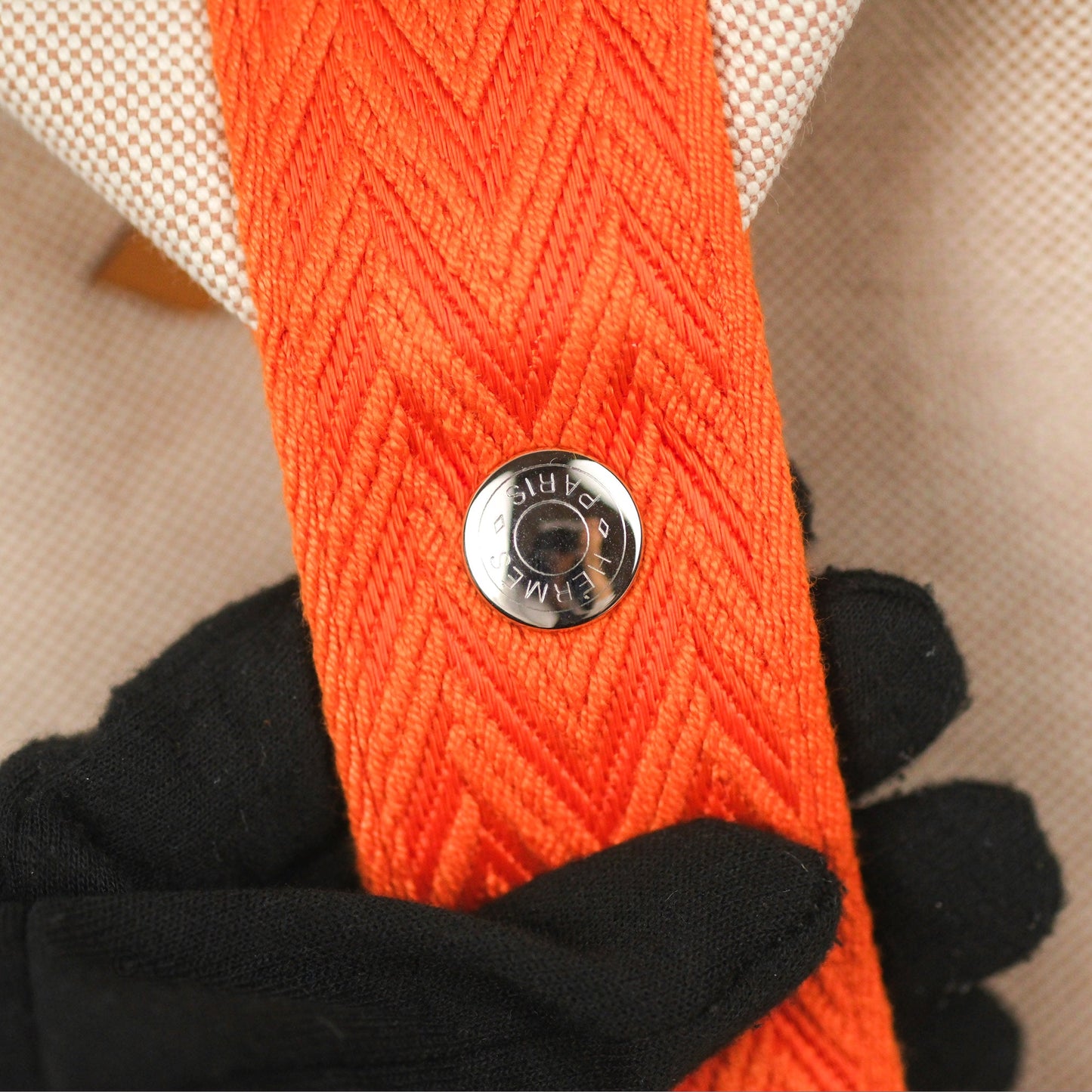 Hermès Small Bride-A-Brac Natural Orange Canvas