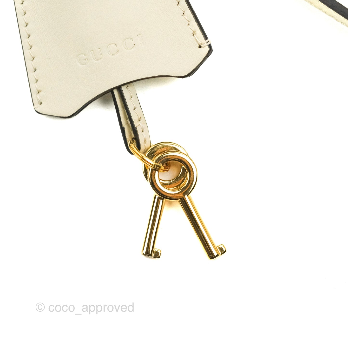 Gucci Small Padlock Shoulder Bag GG Supreme Canvas White