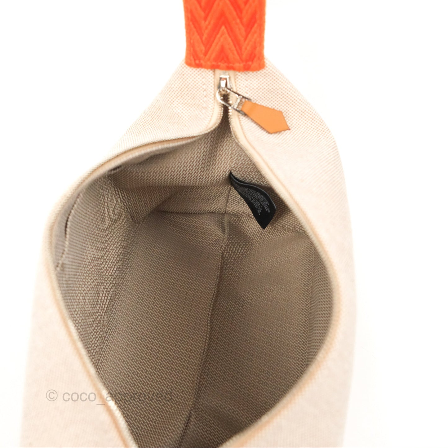 Hermès Small Bride-A-Brac Natural Orange Canvas