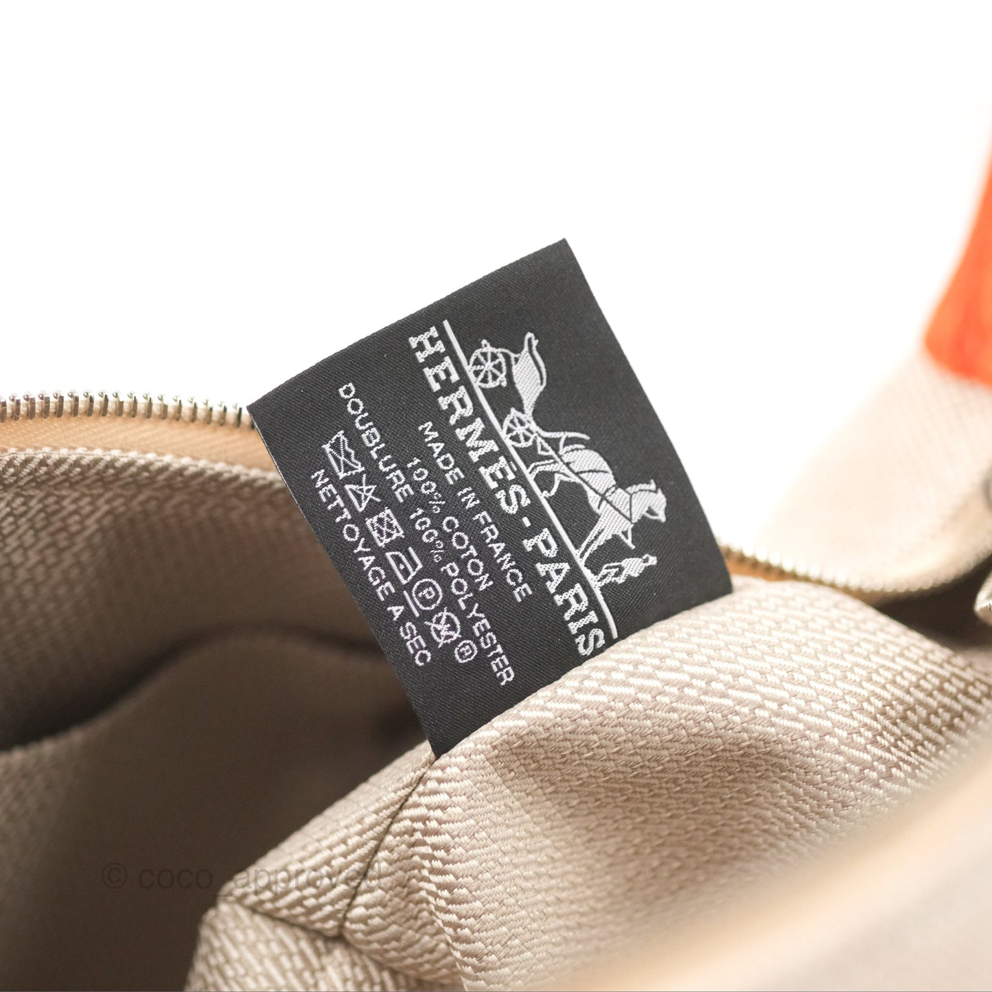 Hermès Small Bride-A-Brac Natural Orange Canvas