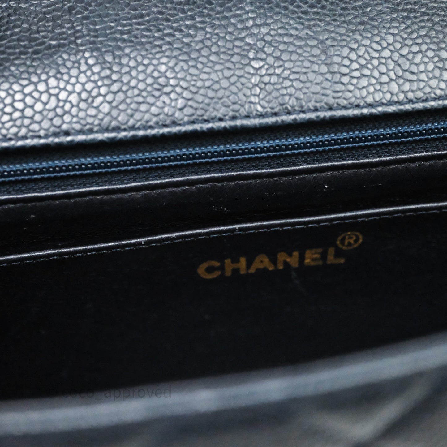 Chanel Vintage Medium Classic Diana Flap Bag Black Caviar 24K Gold Hardware