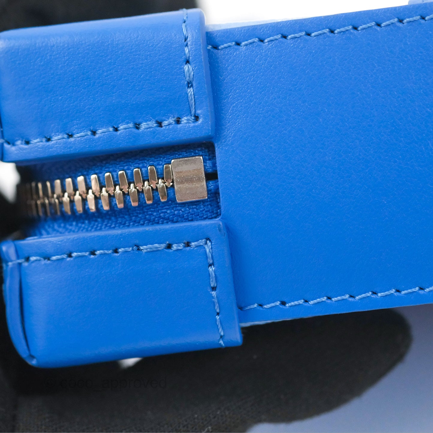 Louis Vuitton Virgil Abloh Blue Monogram Clouds Coated Canvas Soft Trunk Wallet Silver Hardware