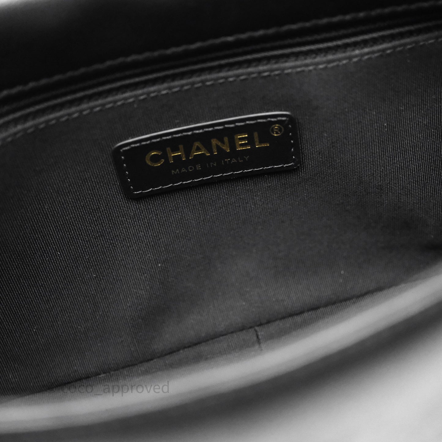 Chanel Small Entwined Chain Flap Black Lambskin Gold Hardware