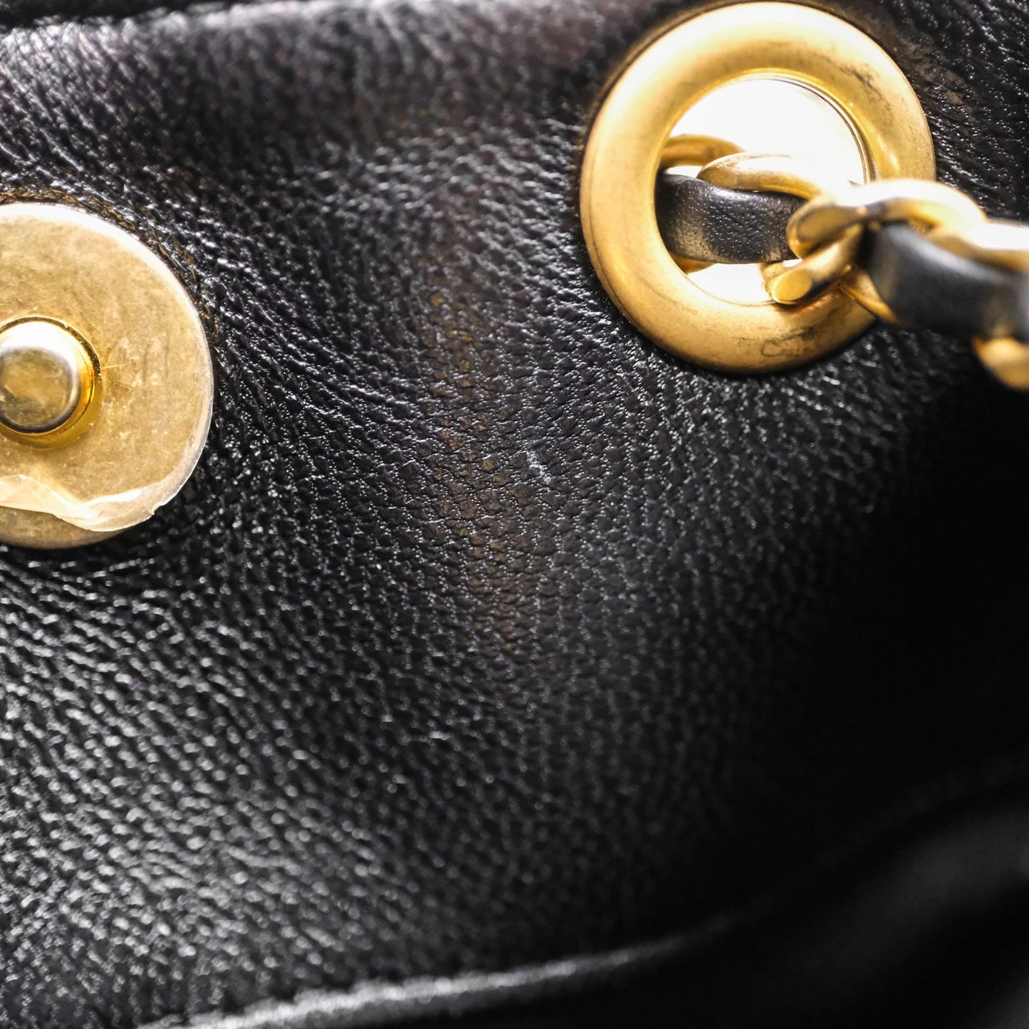 Chanel Double Pocket Black Lambskin Gold Hardware 25C