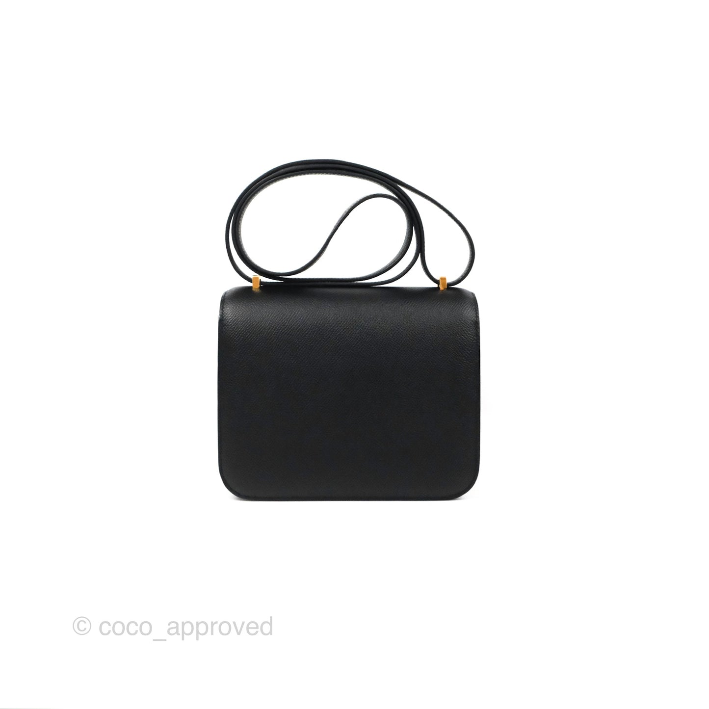 Hermès Constance Mini 18cm Black Epsom Gold Hardware