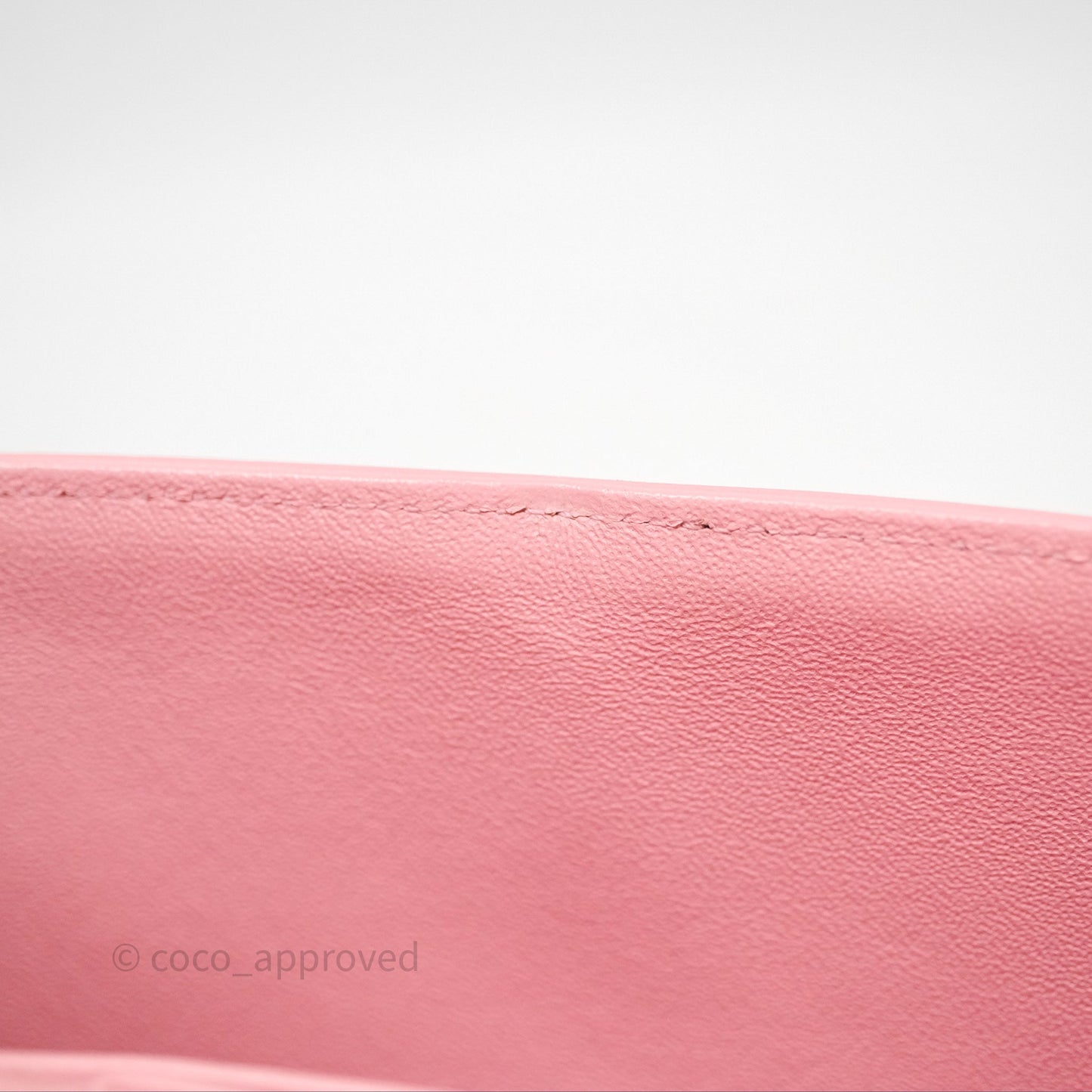 Chanel Small Classic Quilted Flap Pink Lambskin Aged Gold Hardware
