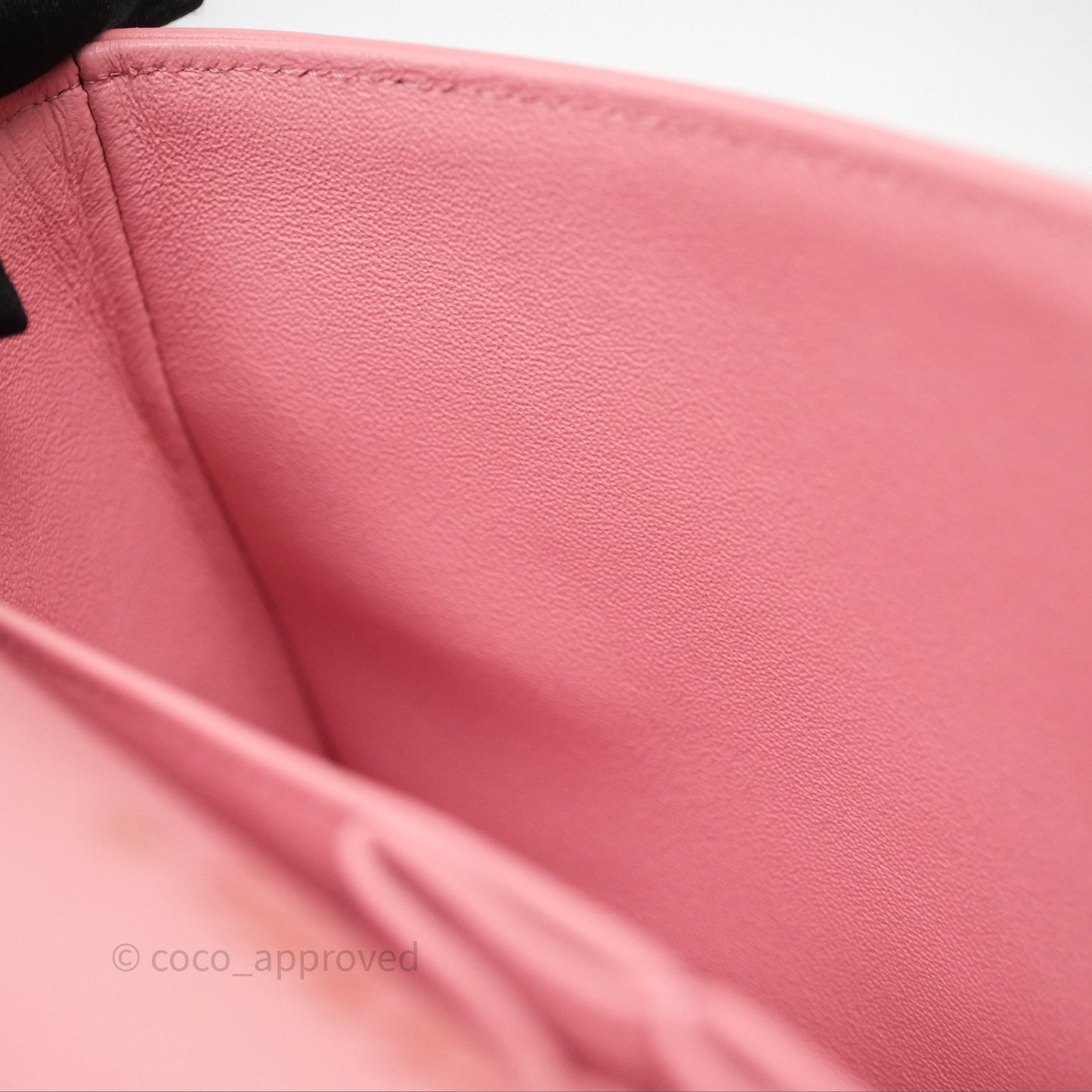 Chanel Small Classic Quilted Flap Pink Lambskin Aged Gold Hardware
