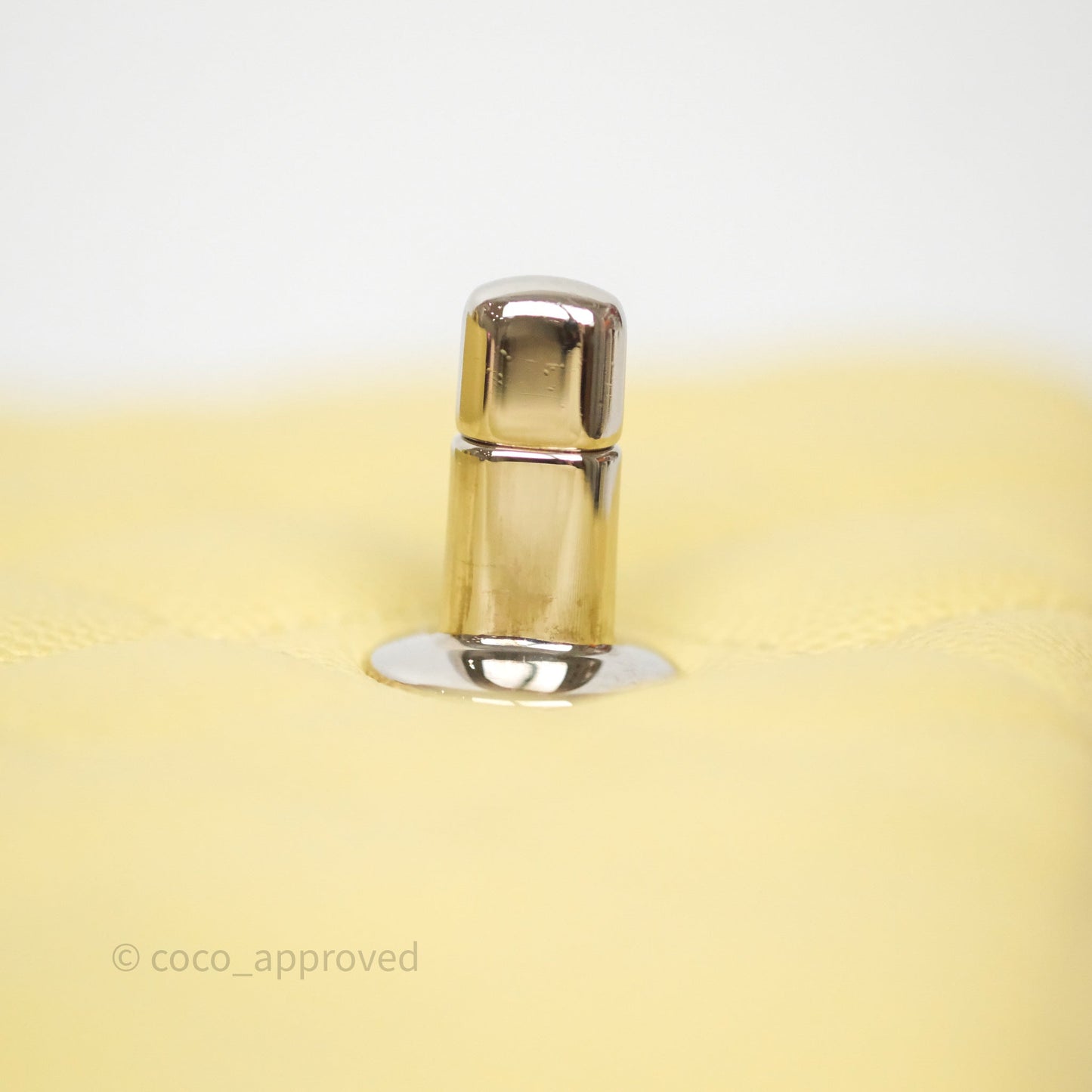 Chanel Mini Rectangular Quilted Yellow Caviar Silver Hardware