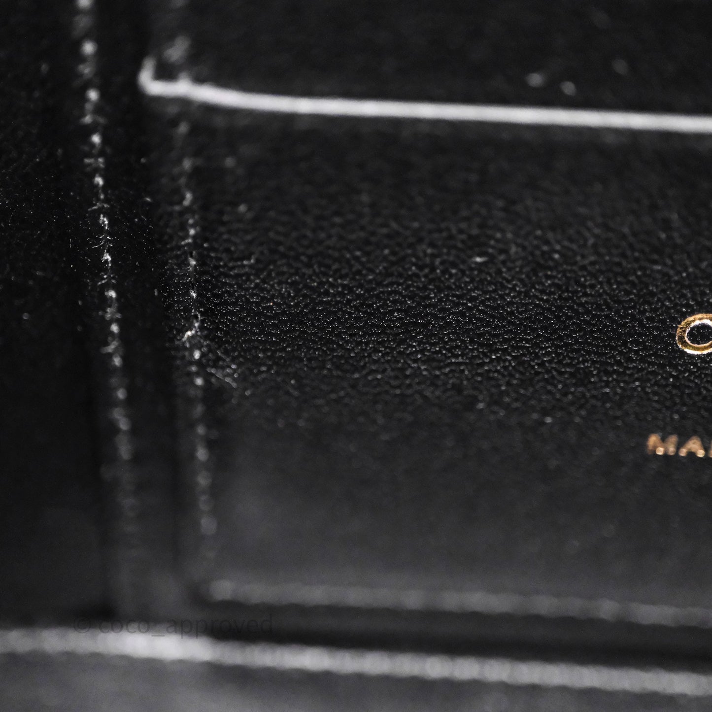 Chanel Vanity Rectangular Metal Top Handle Black Lambskin Aged Gold Hardware