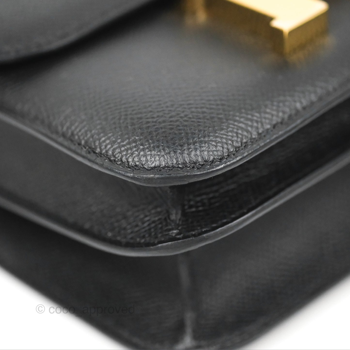 Hermès Constance Mini 18cm Black Epsom Gold Hardware