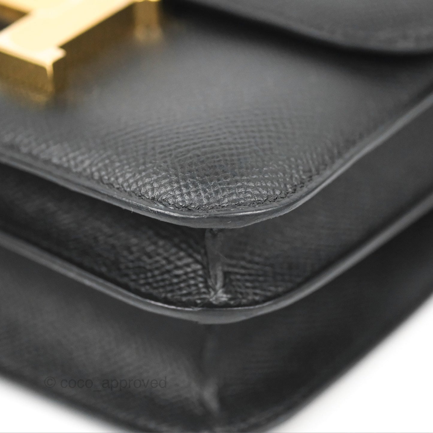 Hermès Constance Mini 18cm Black Epsom Gold Hardware