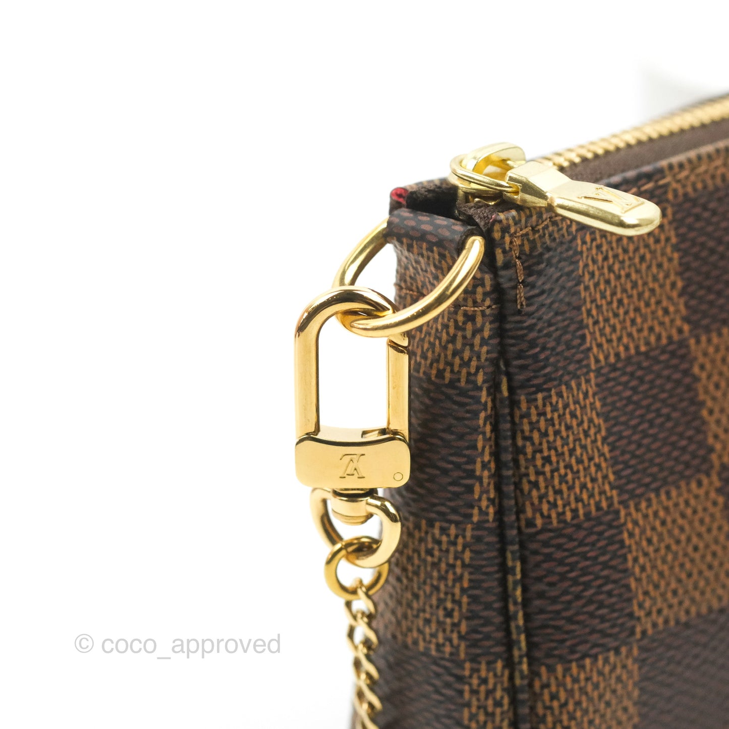 Louis Vuitton Mini Pochette Accessories Damier Ebene