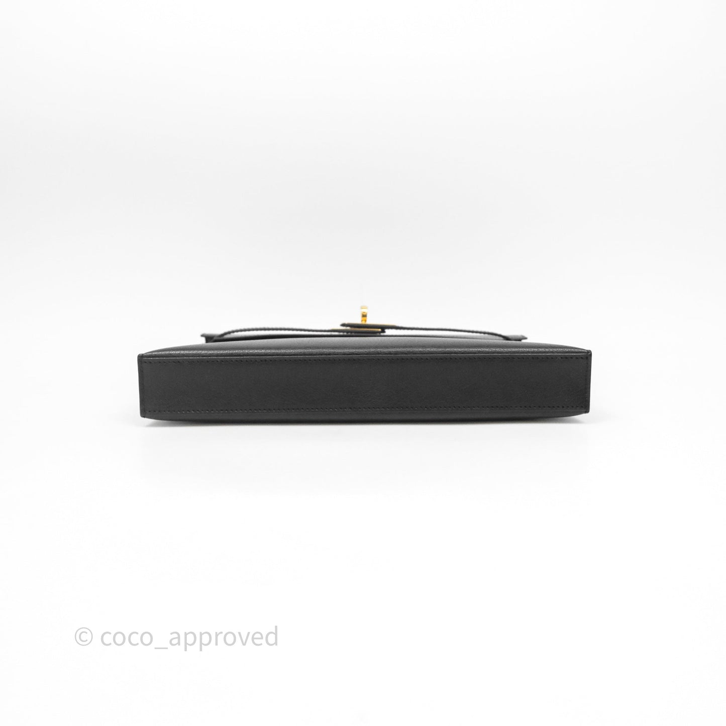 Hermes Kelly Elan Noir 89 Gold Hardware
