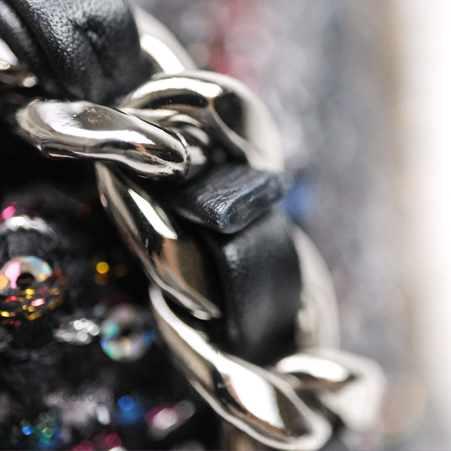 Chanel 19 Small Tweed Sequin Quilted Flap Black Multicolor Mixed Hardware