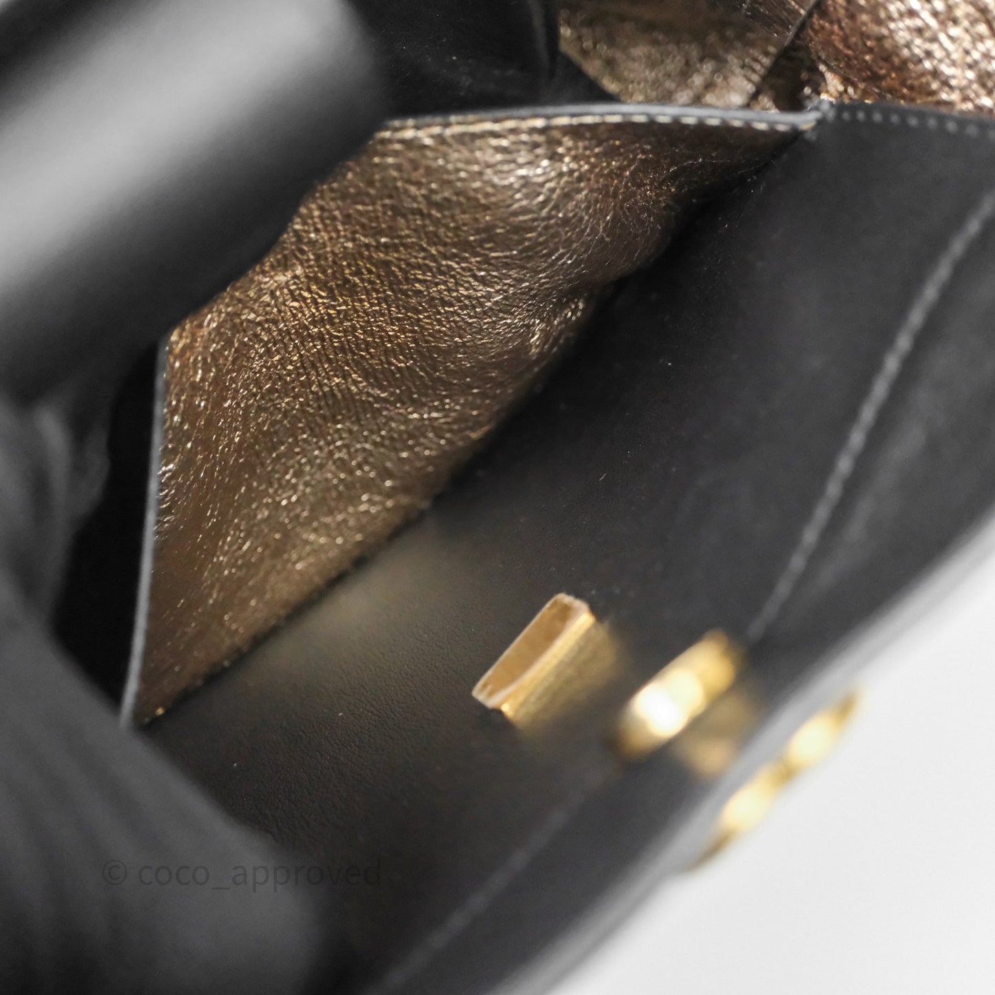 Chanel Quilted Drawstring Bucket Bag Black Calfskin Aged Gold Hardware