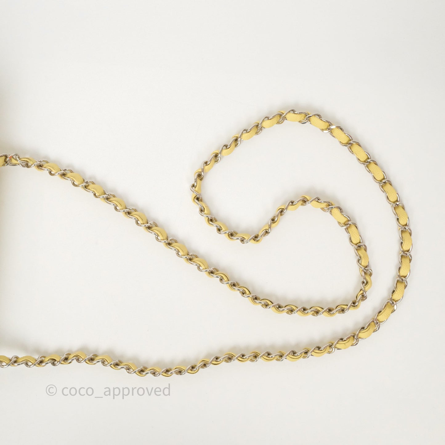 Chanel Mini Rectangular Quilted Yellow Caviar Silver Hardware