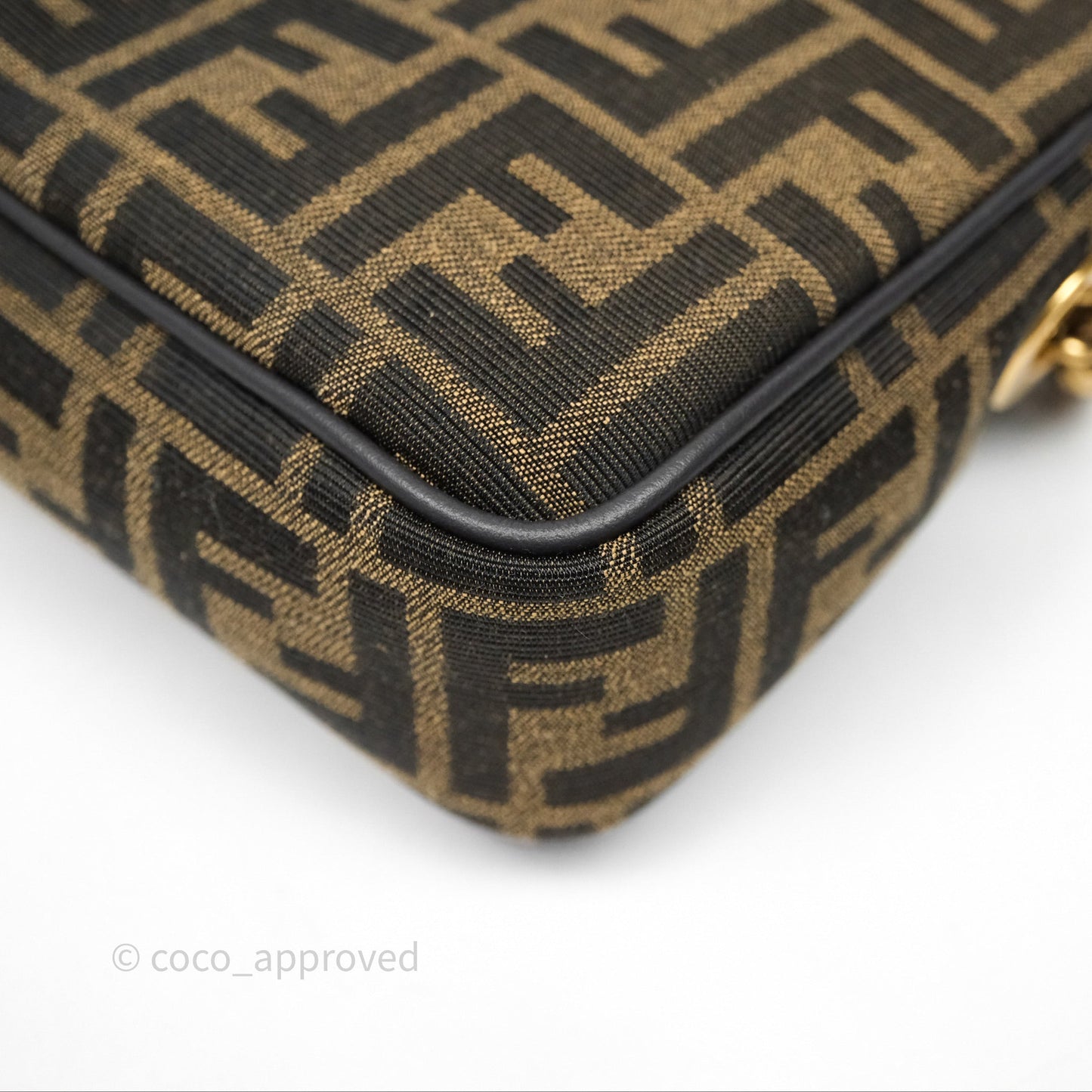 Fendi Baguette Chain Midi Bag Zucca Canvas