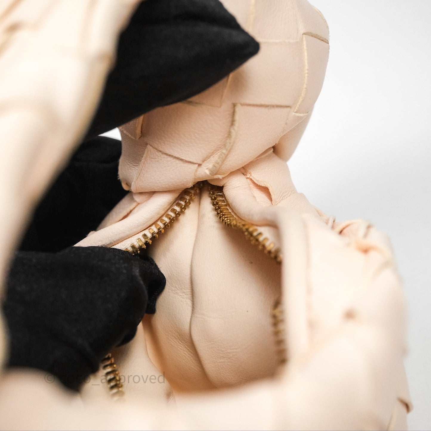 Bottega Veneta Candy Jodie Bag Cream Intrecciato Lambskin
