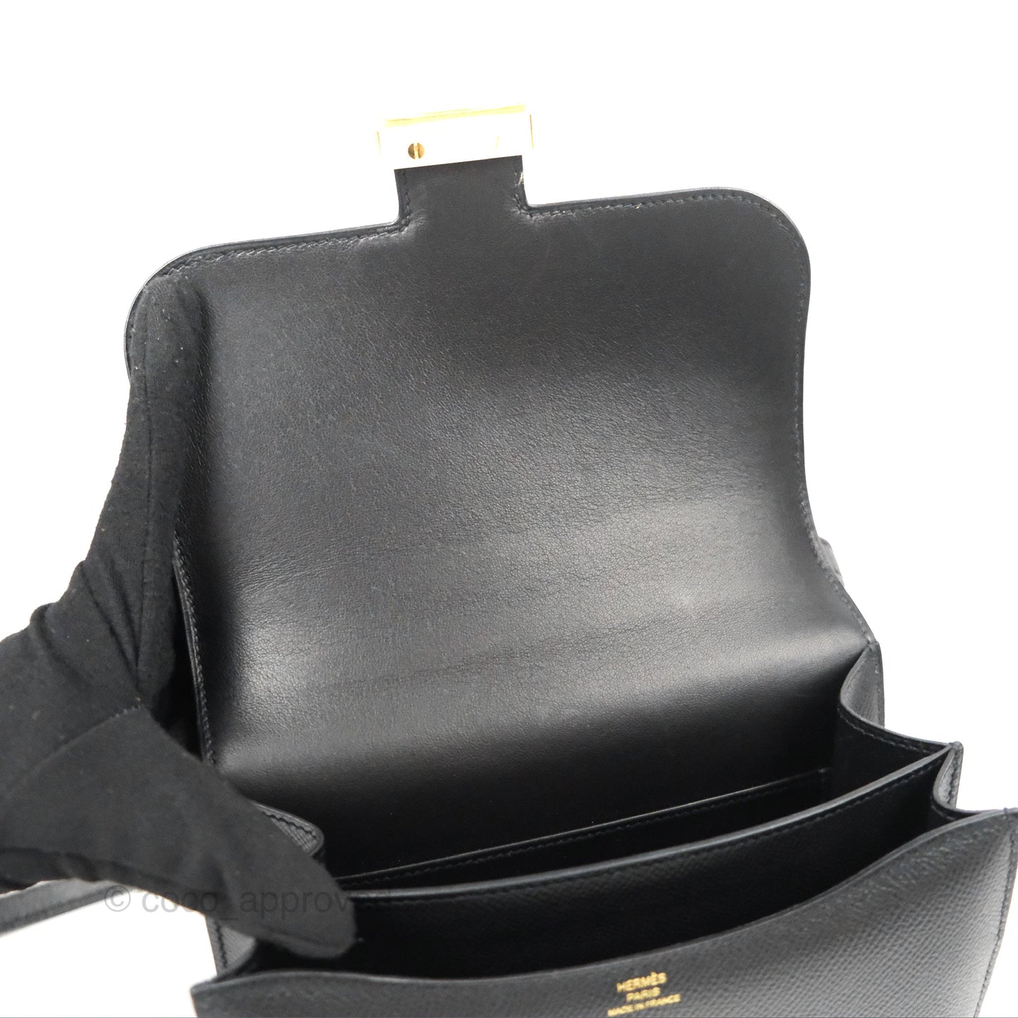 Hermès Constance Mini 18cm Black Epsom Gold Hardware