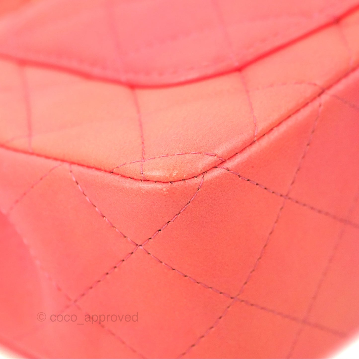 Chanel Top Handle Mini Rectangular Flap Pink Orange Ombre Lambskin Gold Hardware
