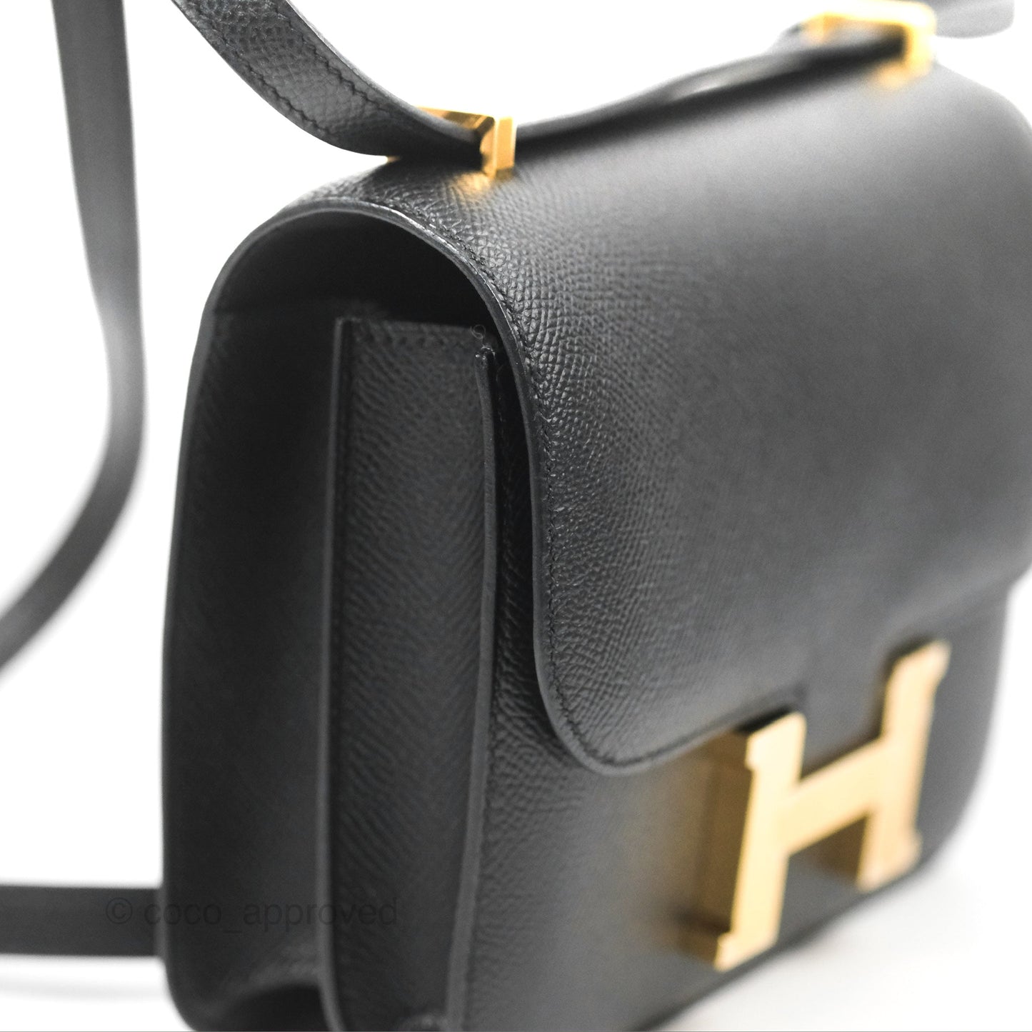 Hermès Constance Mini 18cm Black Epsom Gold Hardware