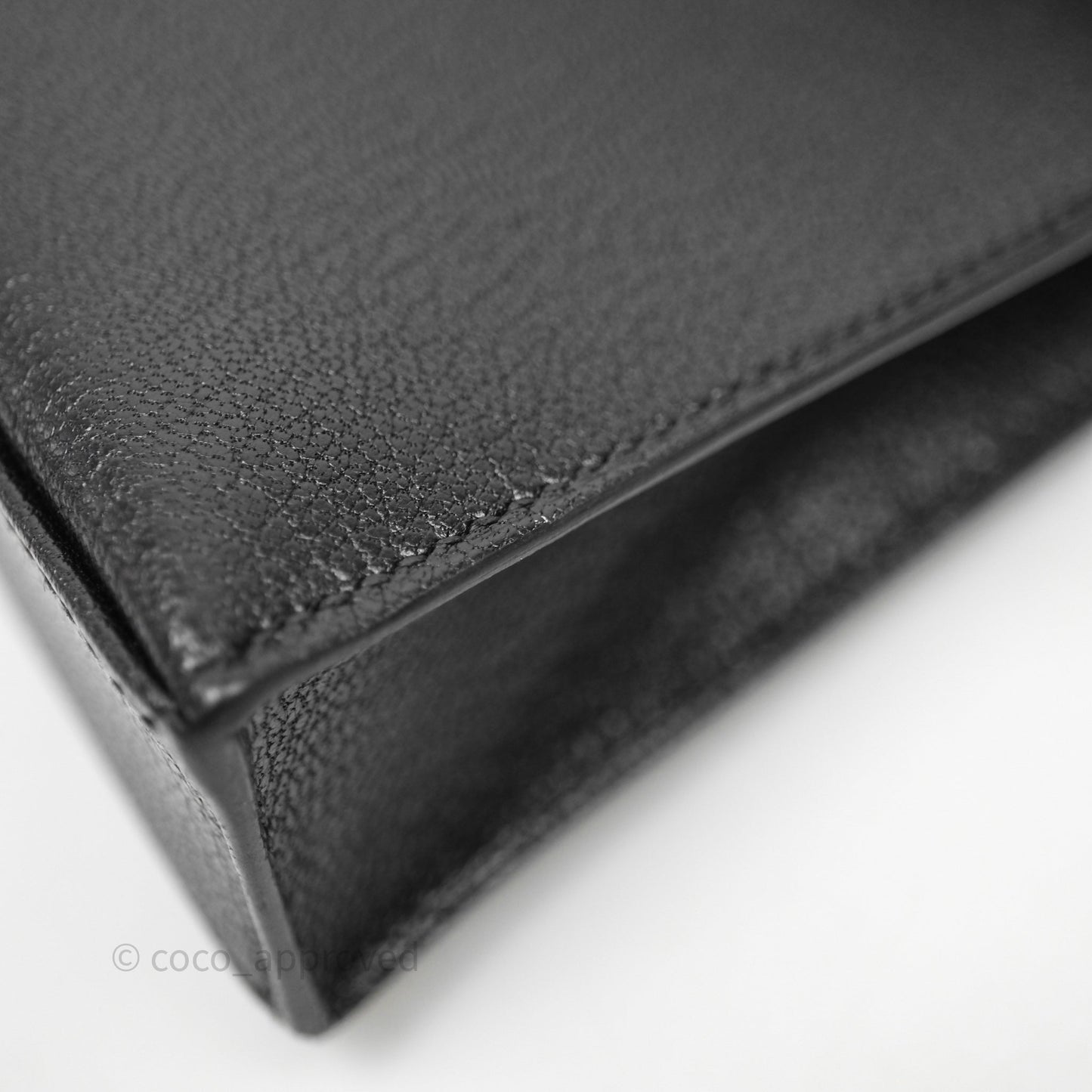 Hermes Kelly Elan Noir 89 Gold Hardware