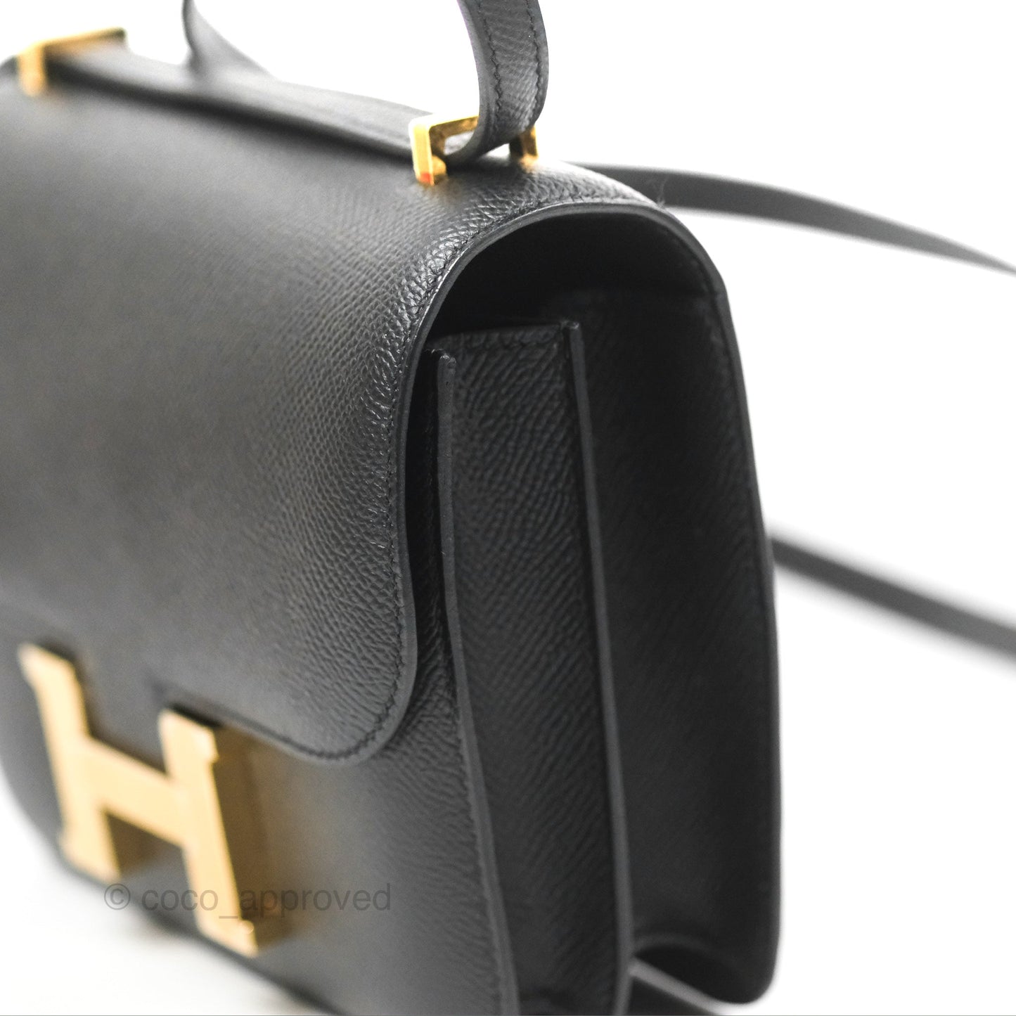 Hermès Constance Mini 18cm Black Epsom Gold Hardware
