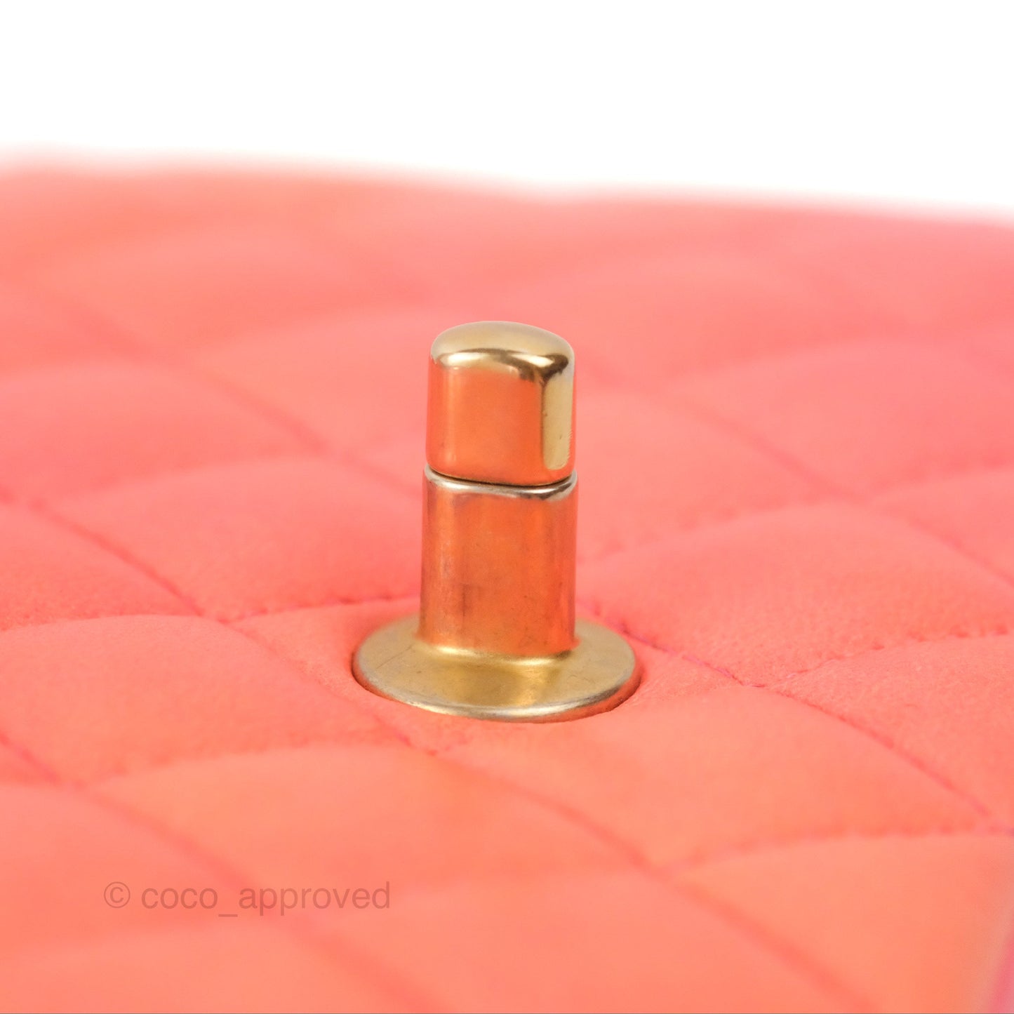 Chanel Top Handle Mini Rectangular Flap Pink Orange Ombre Lambskin Gold Hardware