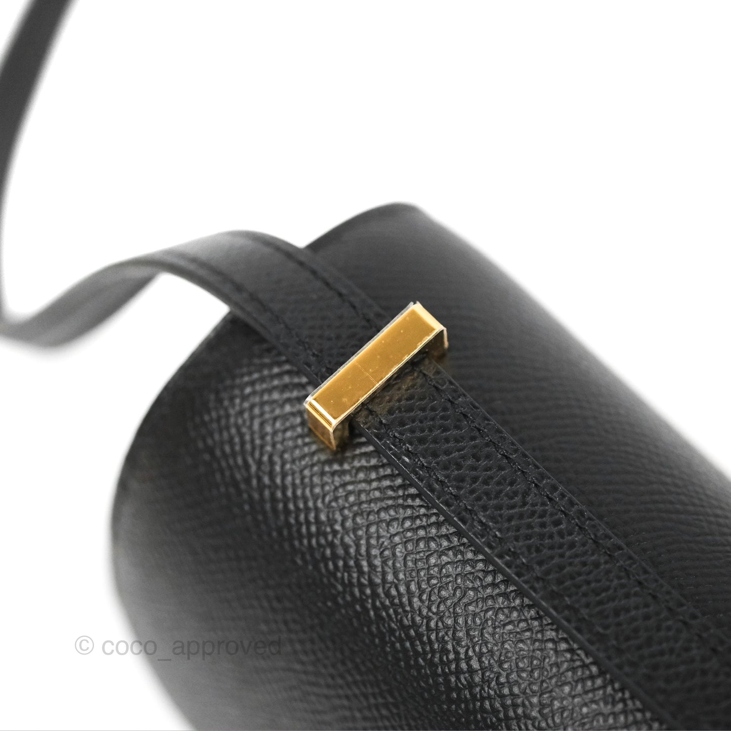 Hermès Constance Mini 18cm Black Epsom Gold Hardware