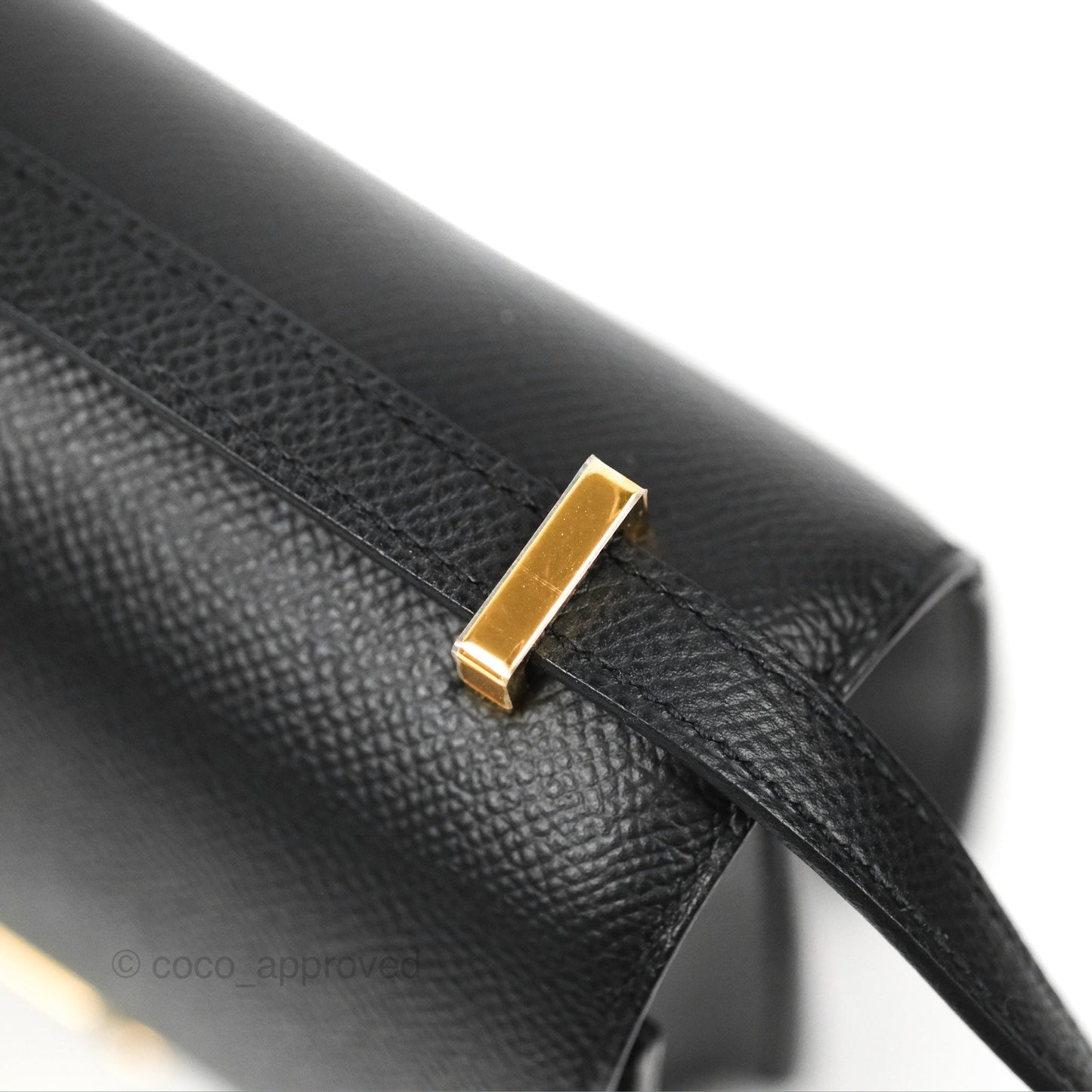 Hermès Constance Mini 18cm Black Epsom Gold Hardware