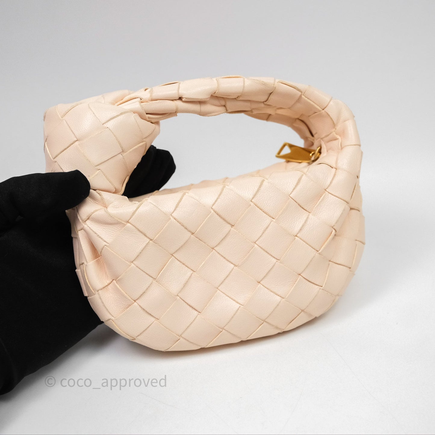 Bottega Veneta Candy Jodie Bag Cream Intrecciato Lambskin