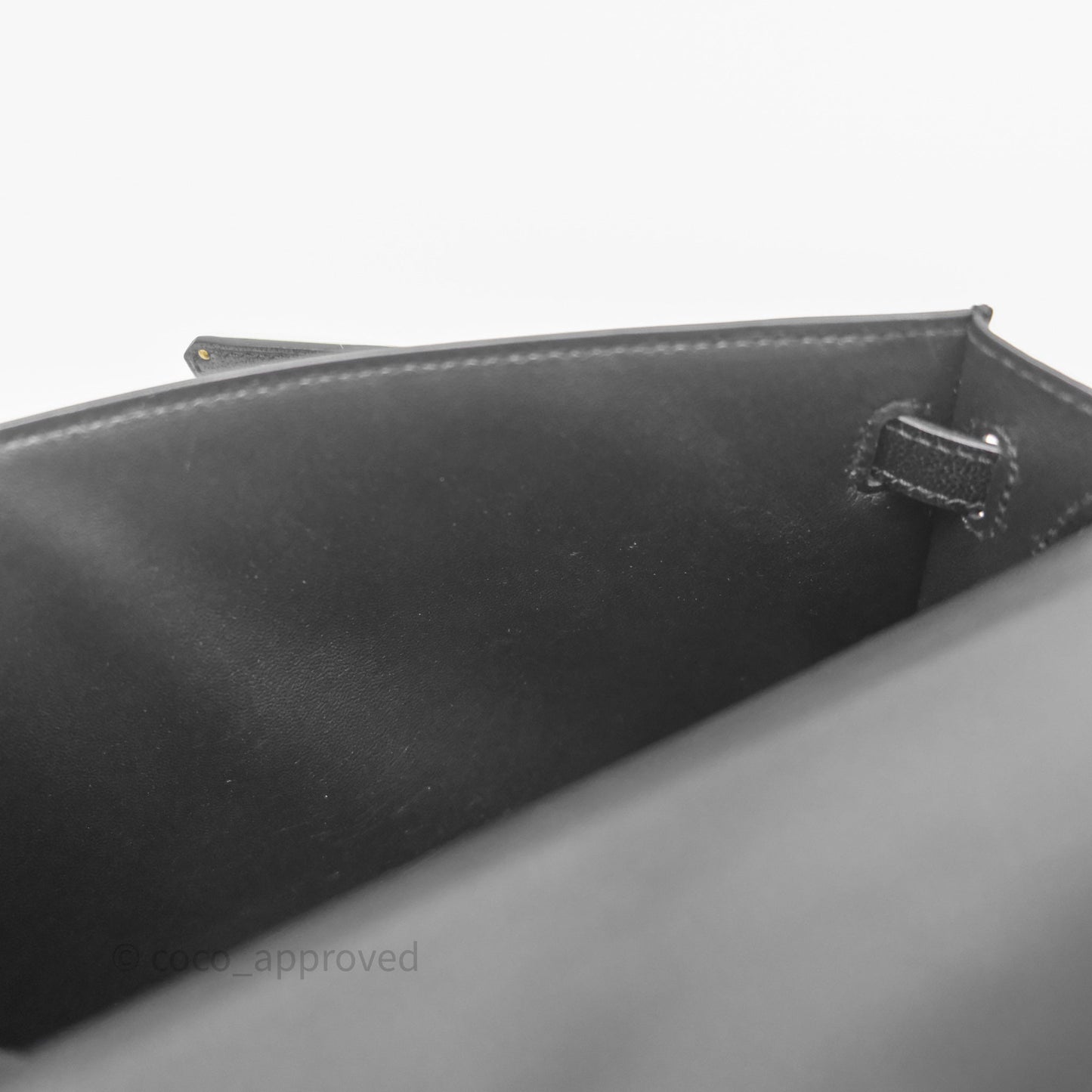 Hermes Kelly Elan Noir 89 Gold Hardware