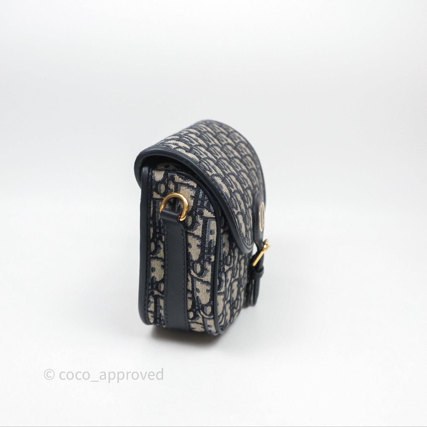 Dior Medium Bobby Bag Blue Oblique Jacquard Canvas