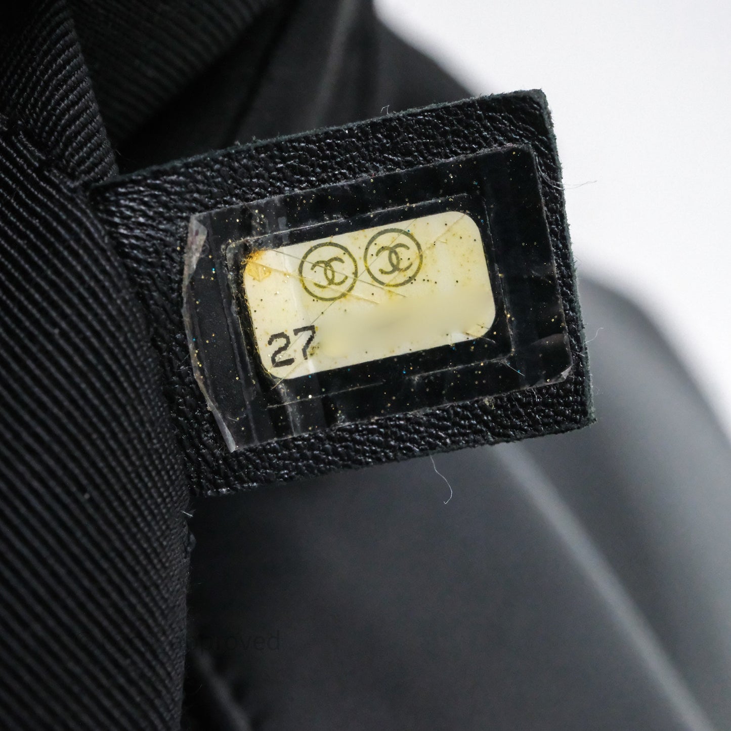 Chanel Small Tweed Sequin Flap Navy With Pearl Chain Gold Hardware