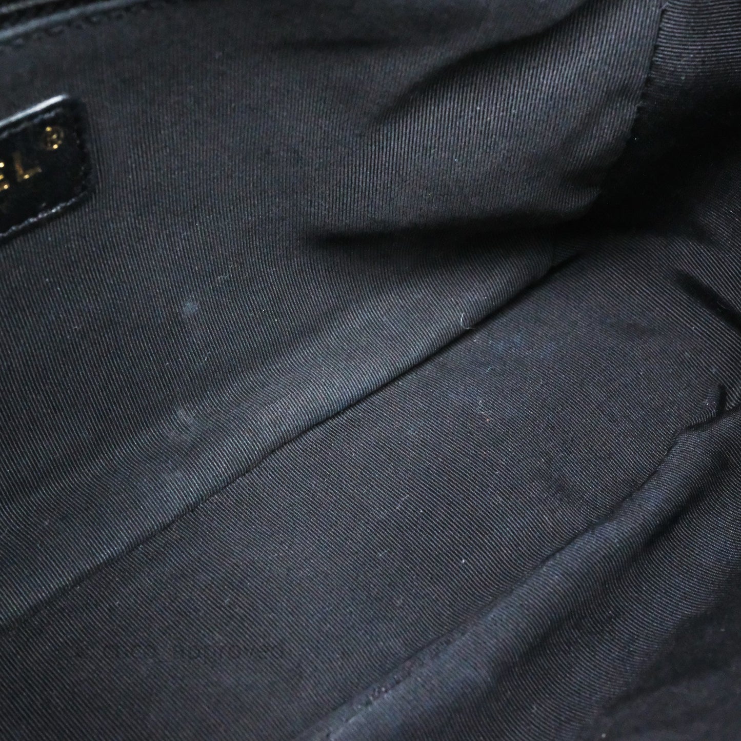 Chanel Small Tweed Sequin Flap Navy With Pearl Chain Gold Hardware
