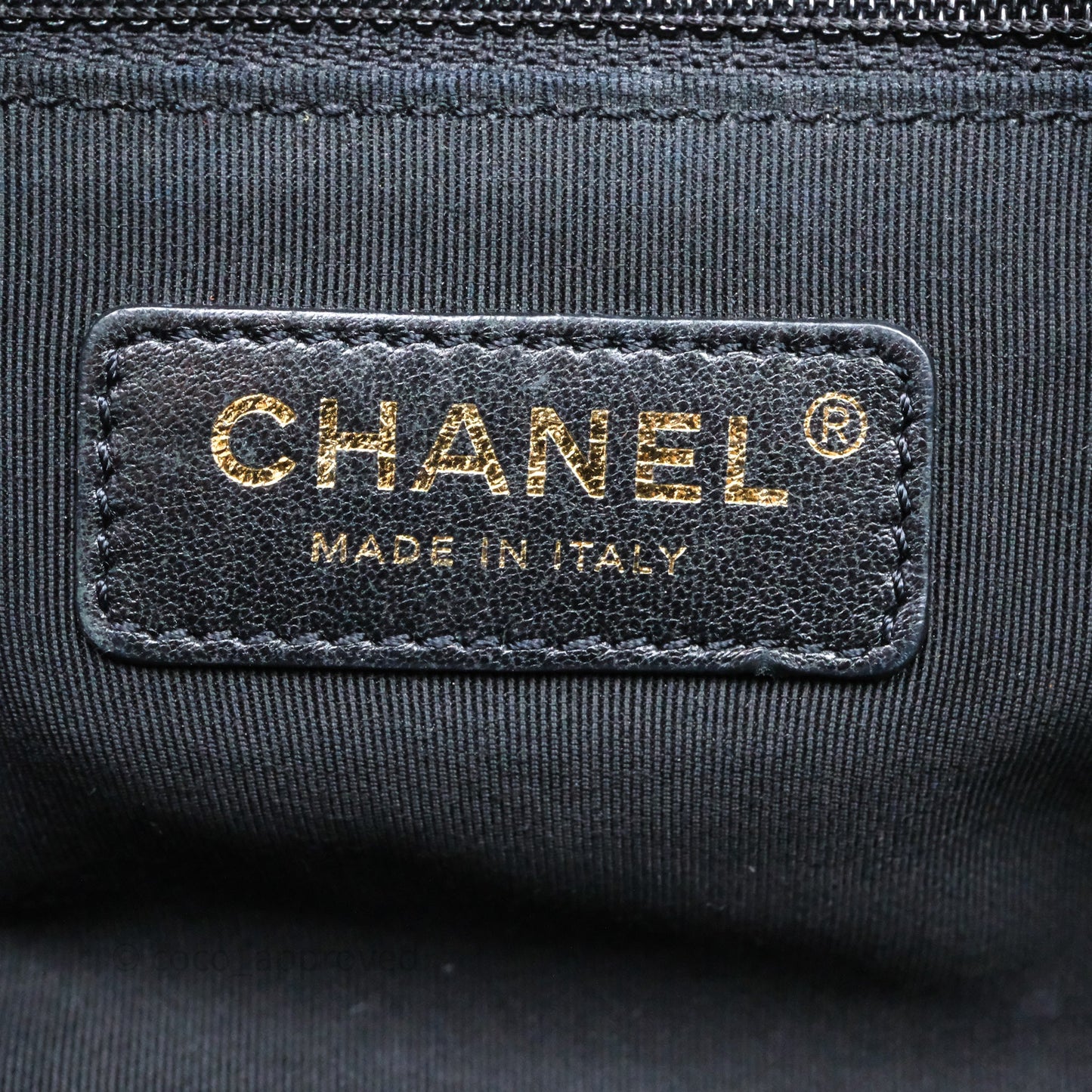 Chanel Small Tweed Sequin Flap Navy With Pearl Chain Gold Hardware