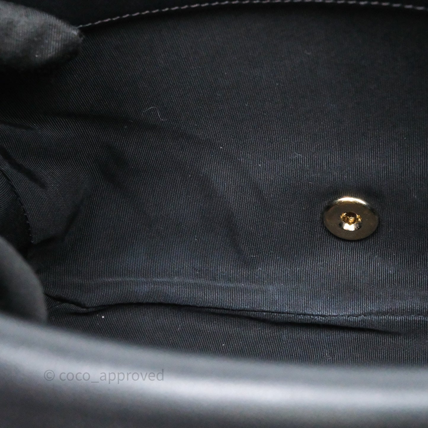 Chanel Small Tweed Sequin Flap Navy With Pearl Chain Gold Hardware