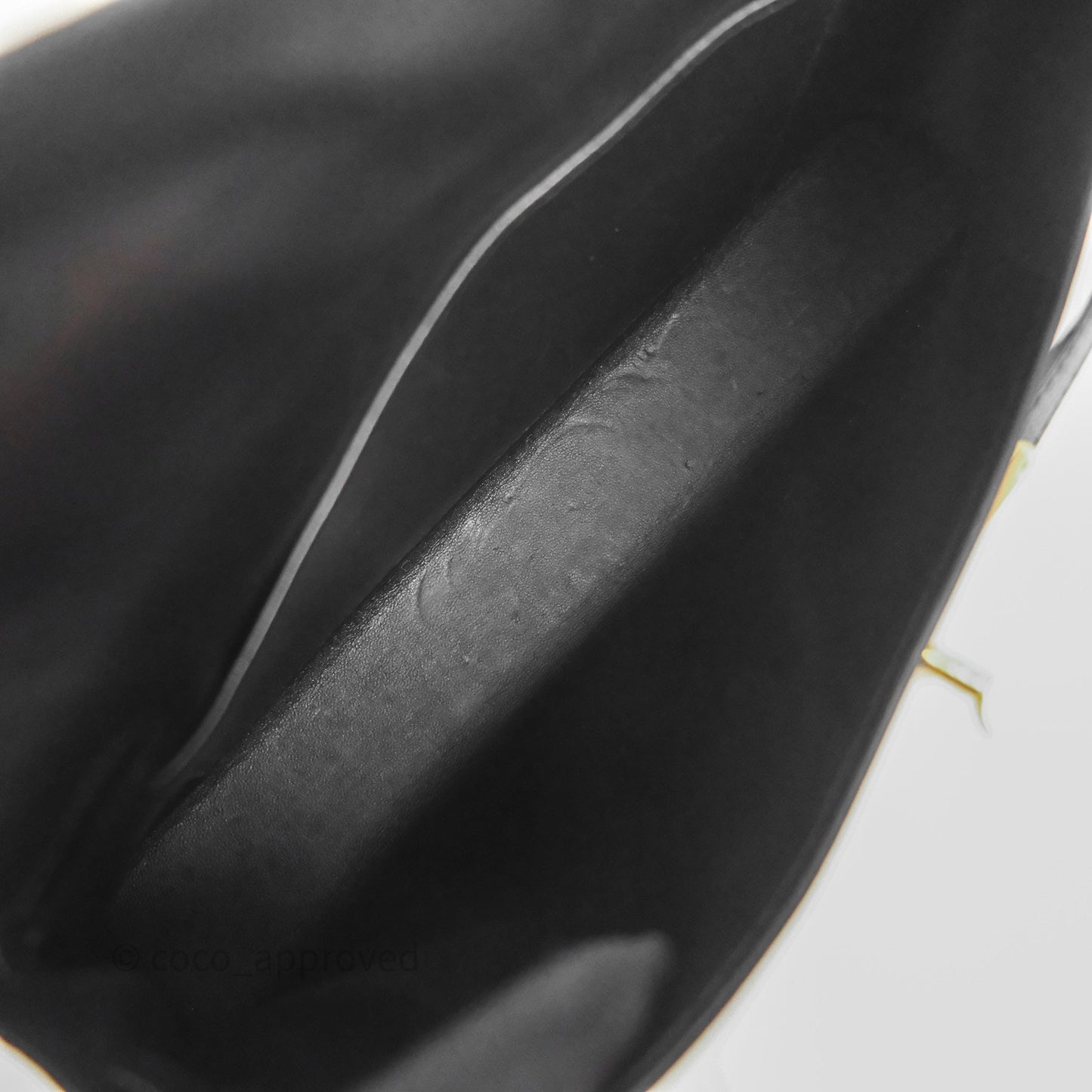 Hermes Kelly Elan Noir 89 Gold Hardware