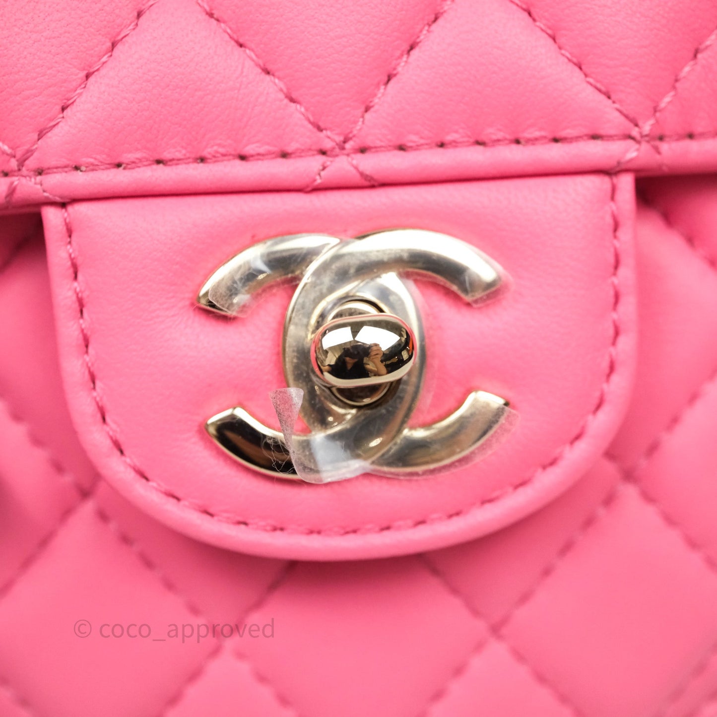 Chanel Large Heart Bag Pink Lambskin Gold Hardware