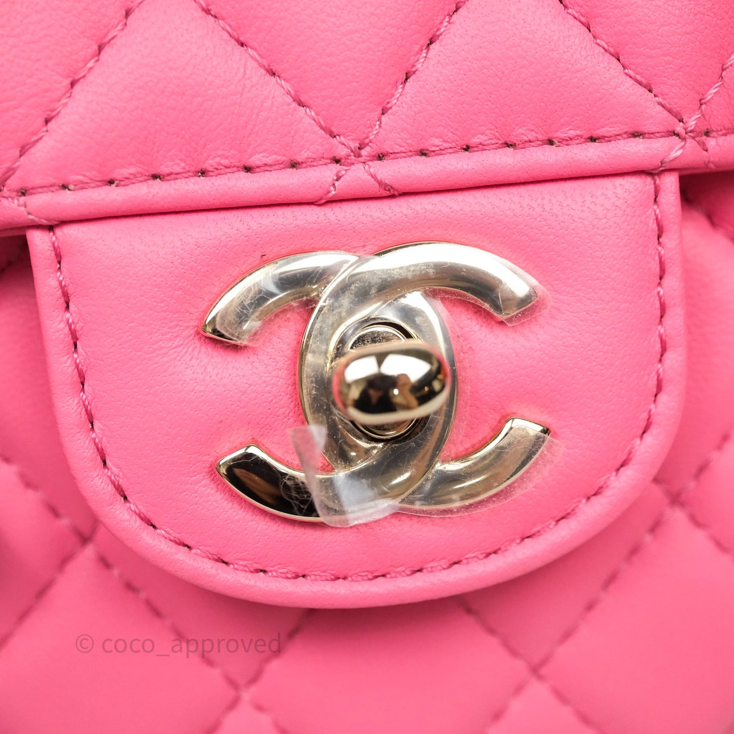Chanel Large Heart Bag Pink Lambskin Gold Hardware